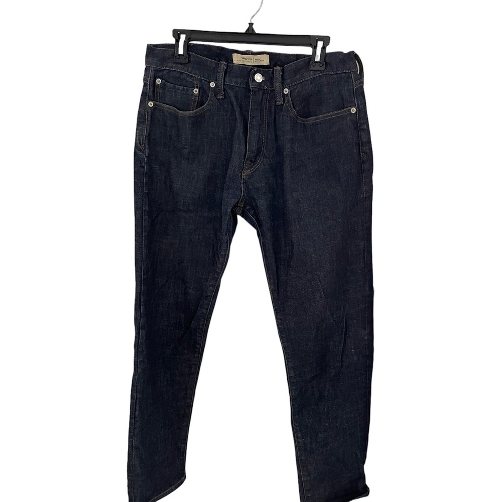 Gap 1969 Athletic‎ Fit Jeans Mens 30x30 Dark Wash Indigo Denim Pants